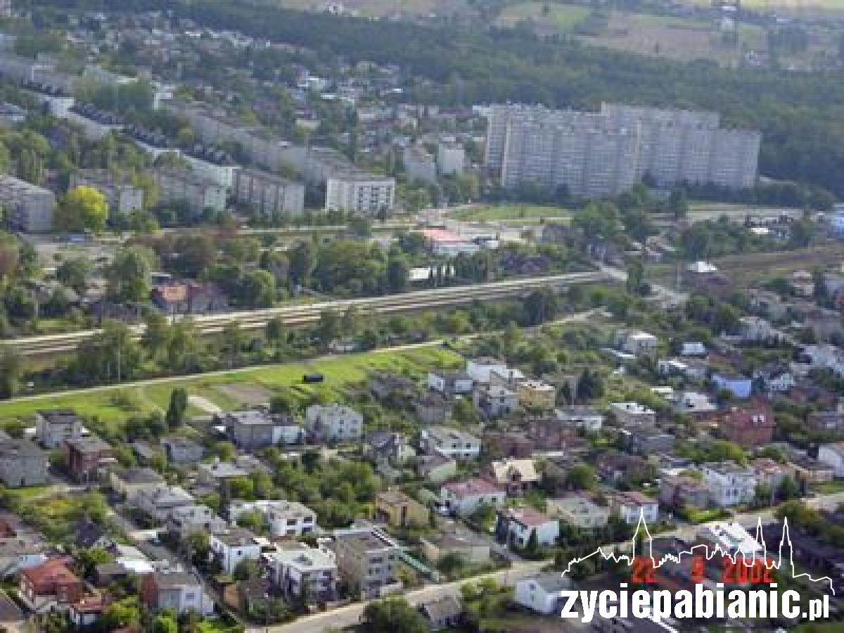 Pabianice z lotu ptaka