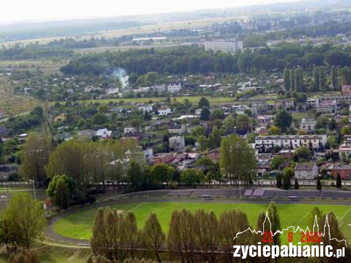 Pabianice z lotu ptaka