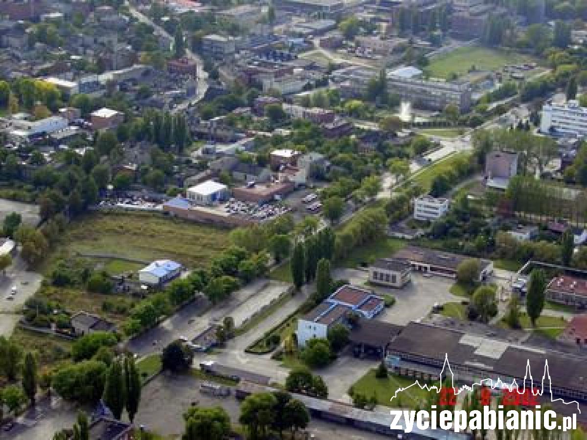 Pabianice z lotu ptaka