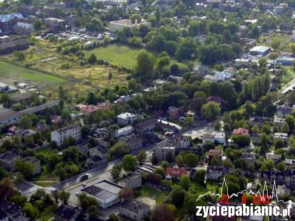 Pabianice z lotu ptaka
