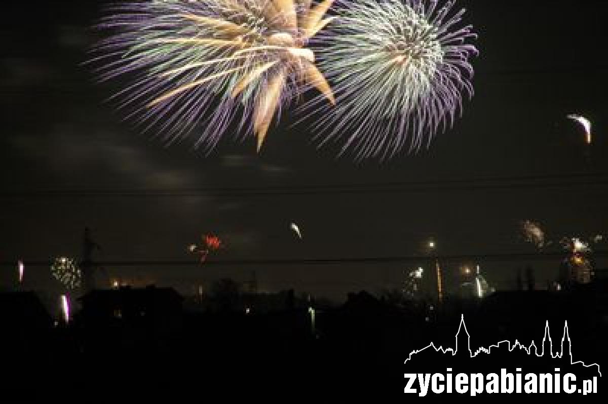 Tak Pabianice witały Nowy Rok