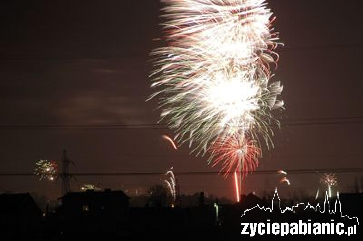 Tak Pabianice witały Nowy Rok