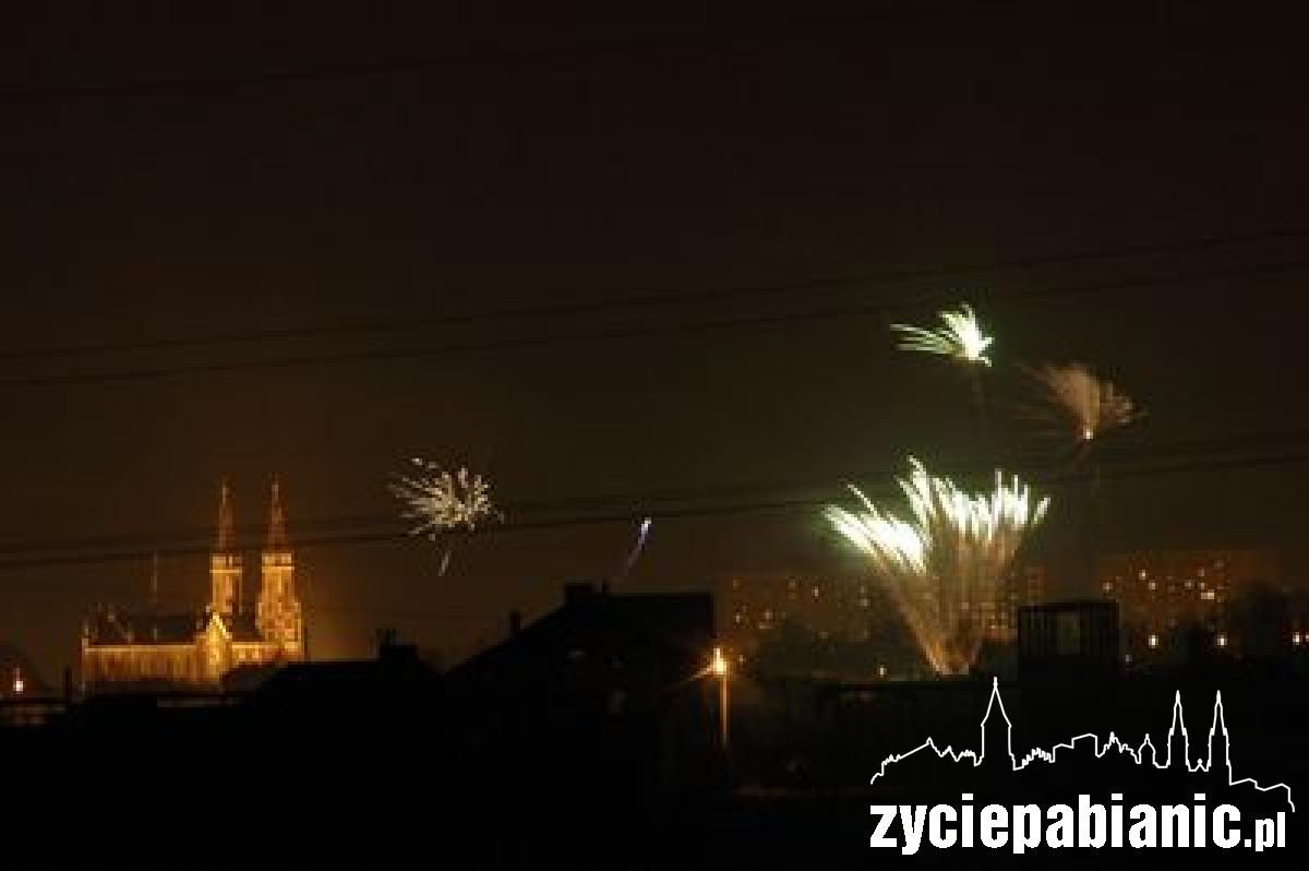 Tak Pabianice witały Nowy Rok