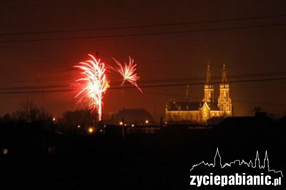 Tak Pabianice witały Nowy Rok