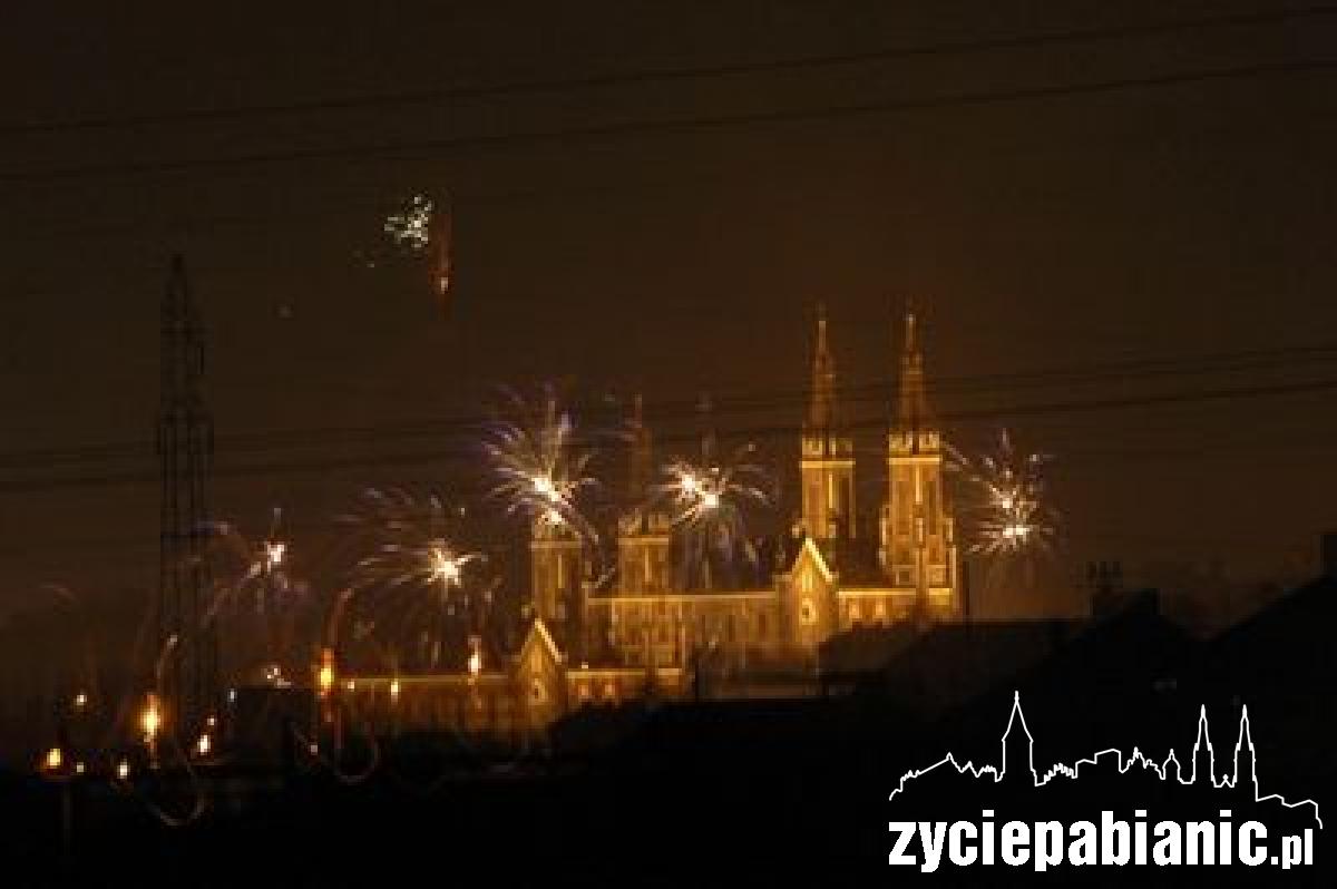 Tak Pabianice witały Nowy Rok