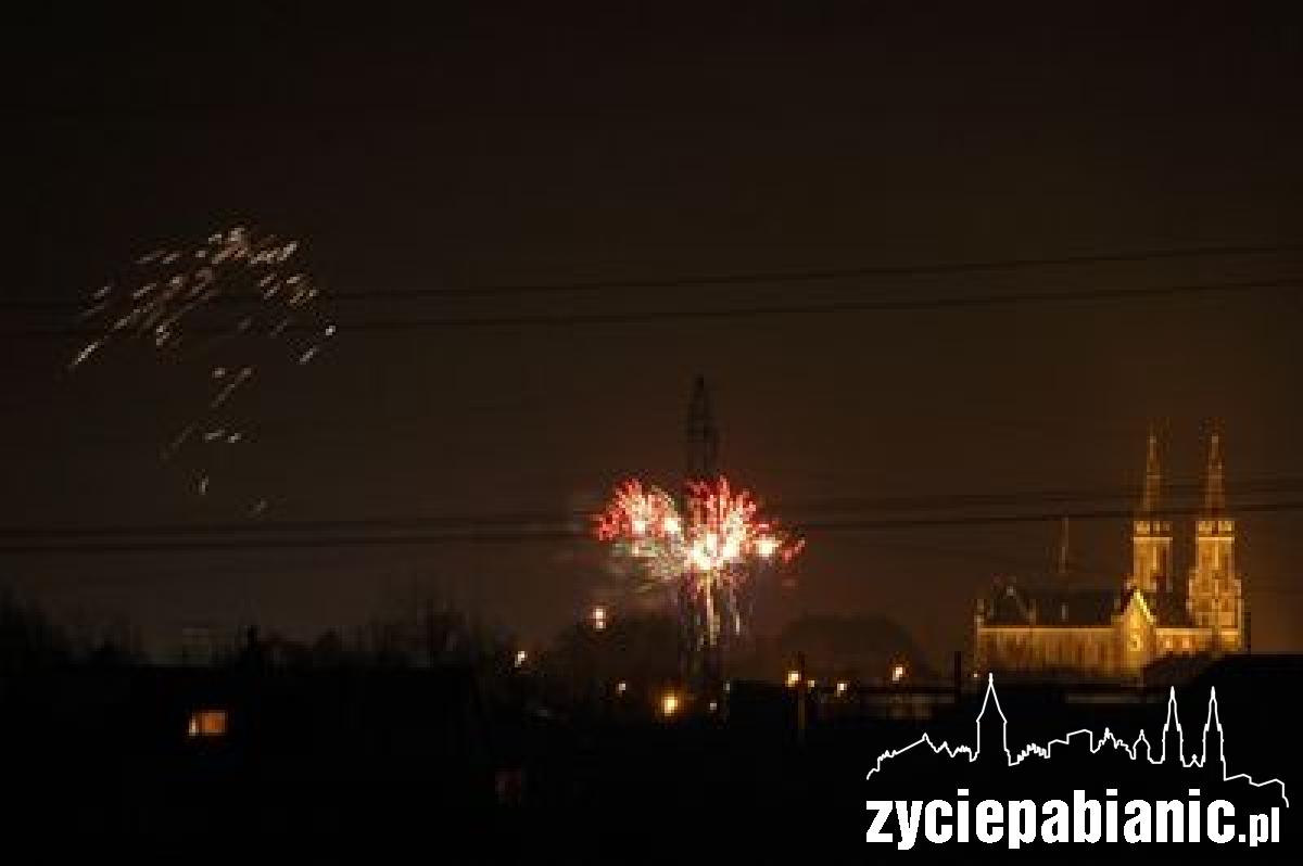 Tak Pabianice witały Nowy Rok