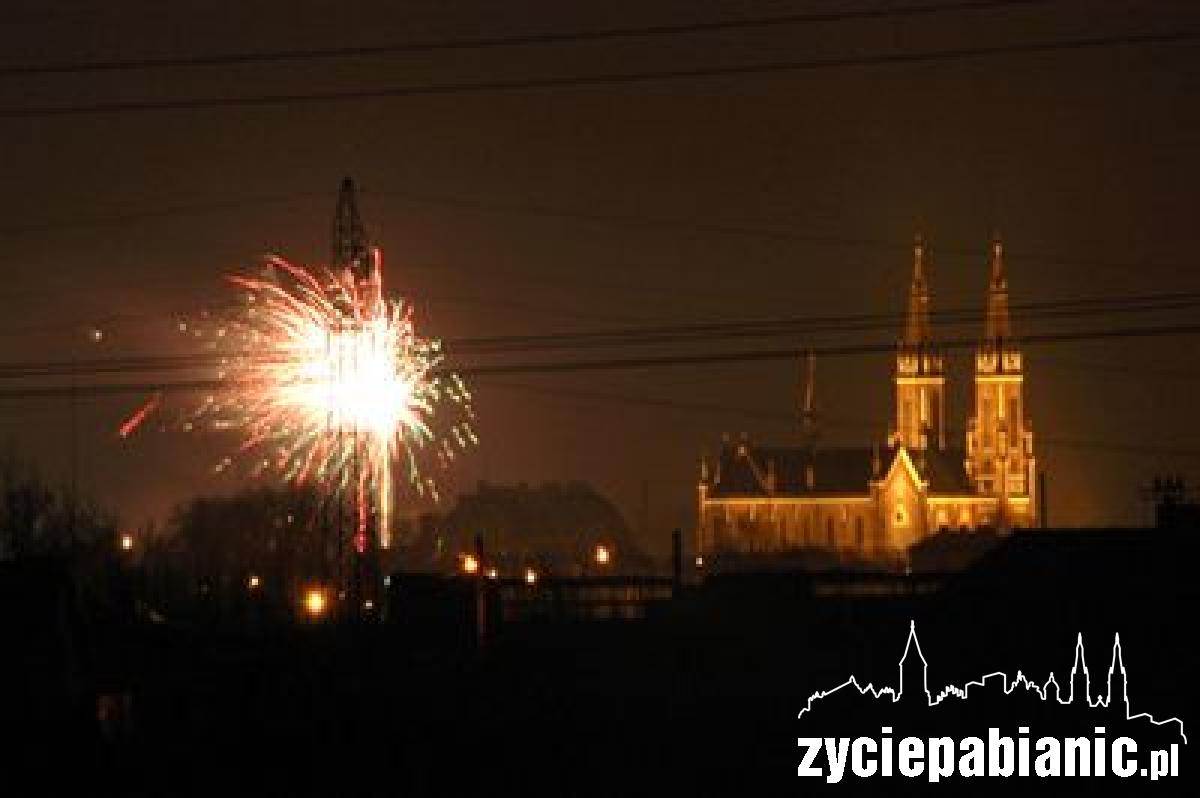 Tak Pabianice witały Nowy Rok