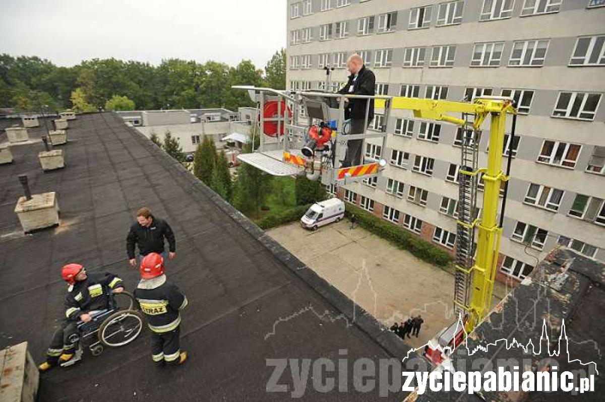 Podnośnik działał w szpitalu