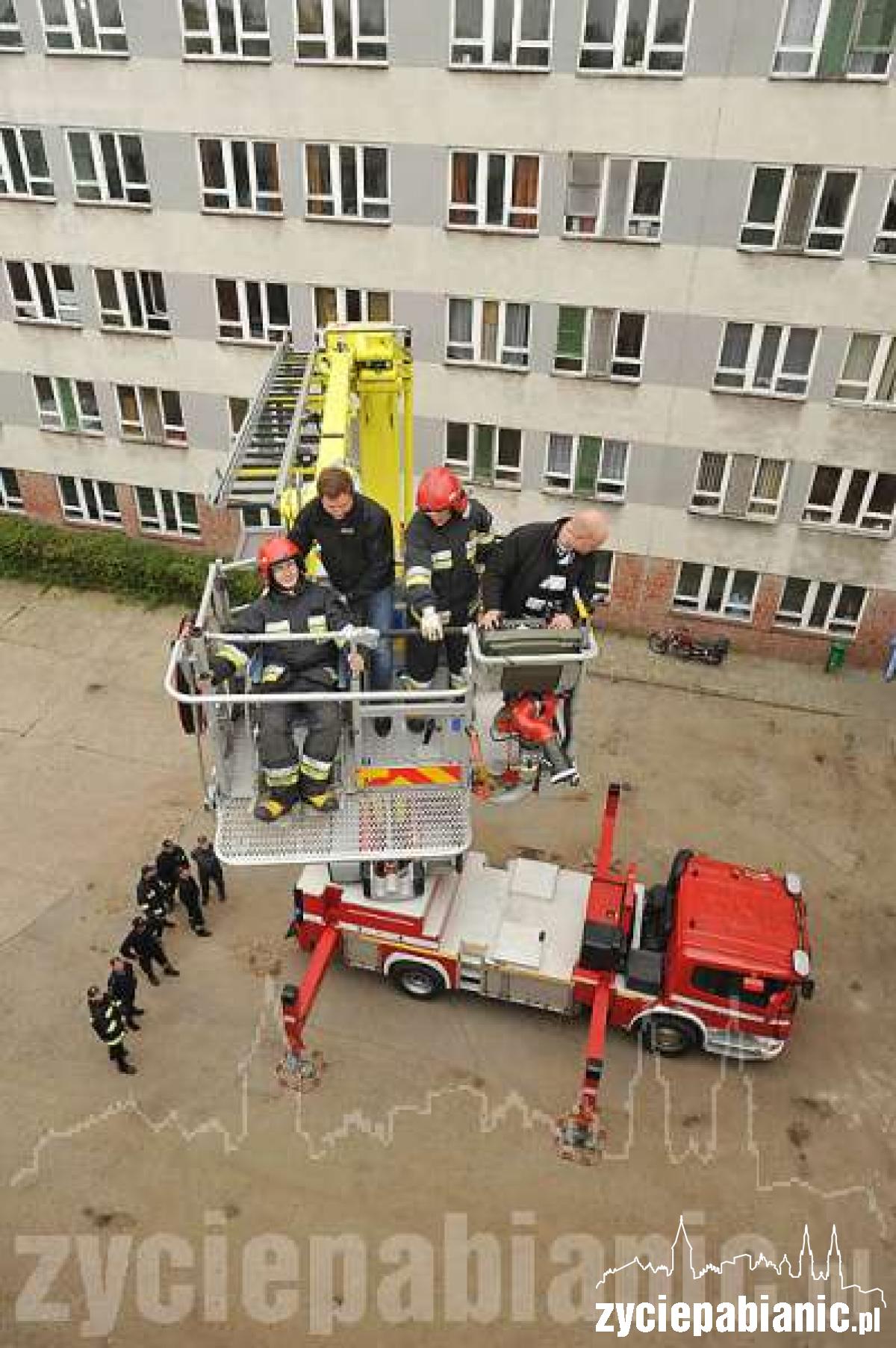 Podnośnik działał w szpitalu