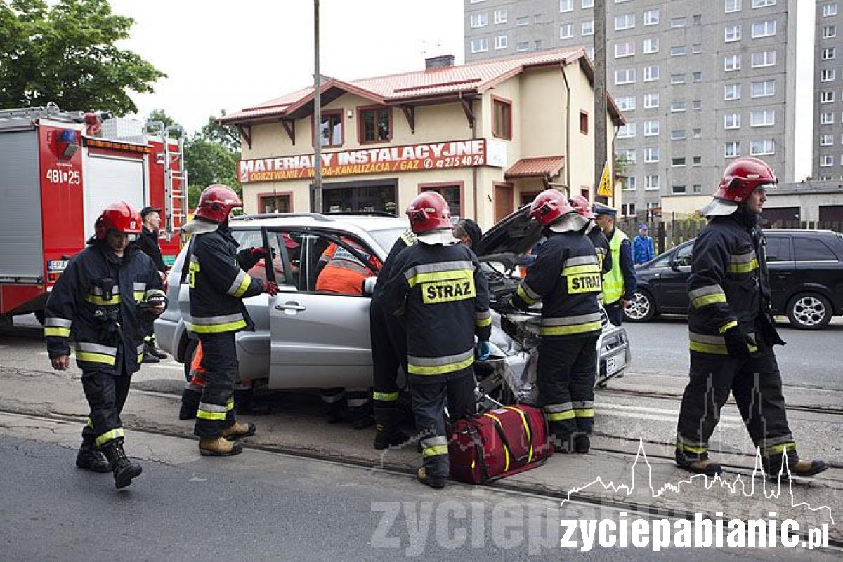 Wypadek na torowisku