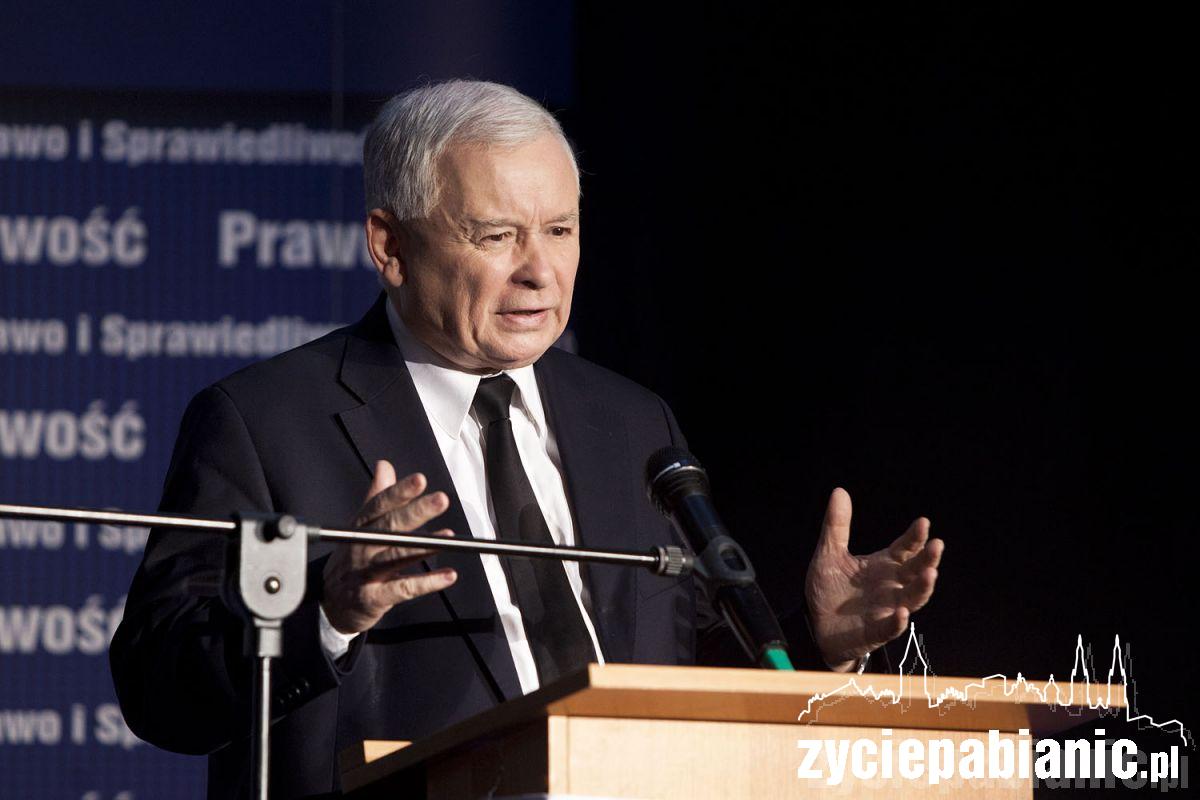 Jarosław Kaczyński w Pabianicach