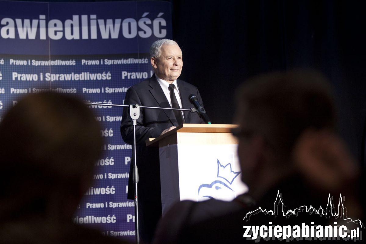 Jarosław Kaczyński w Pabianicach