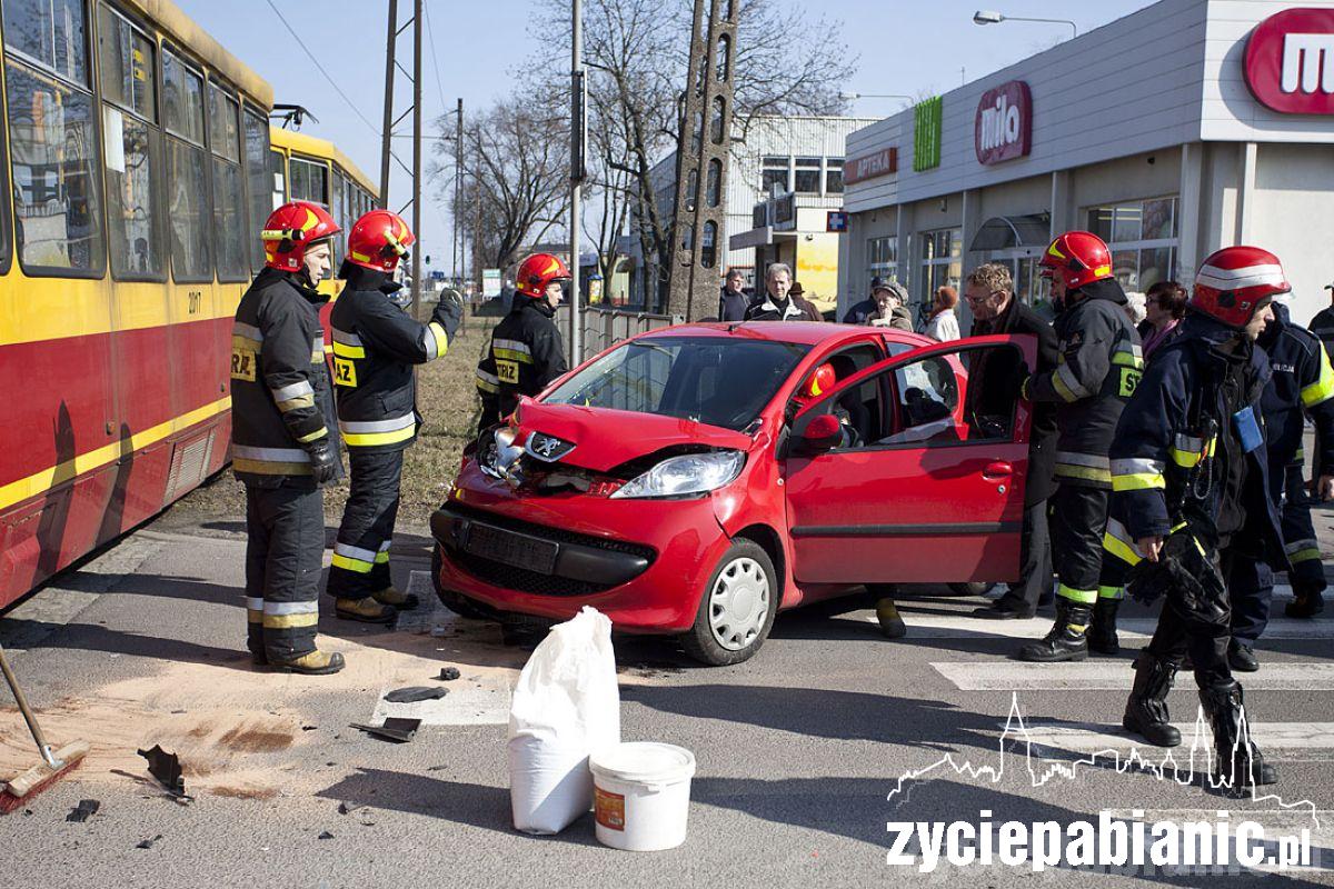 Żona starosty wjechała w tramwaj