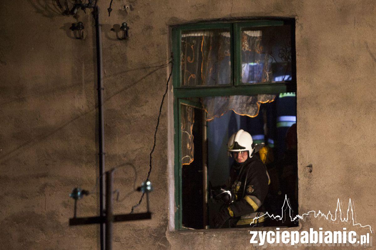 Pożar kamienicy na Partyzanckiej