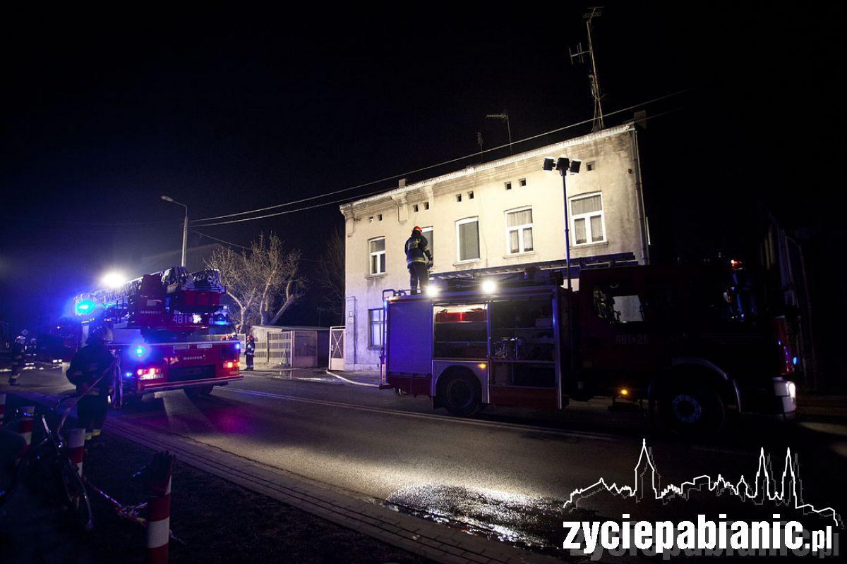 Pożar kamienicy na Partyzanckiej