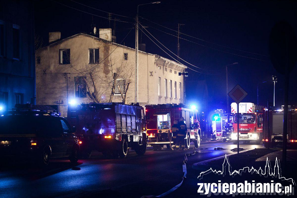 Pożar kamienicy na Partyzanckiej