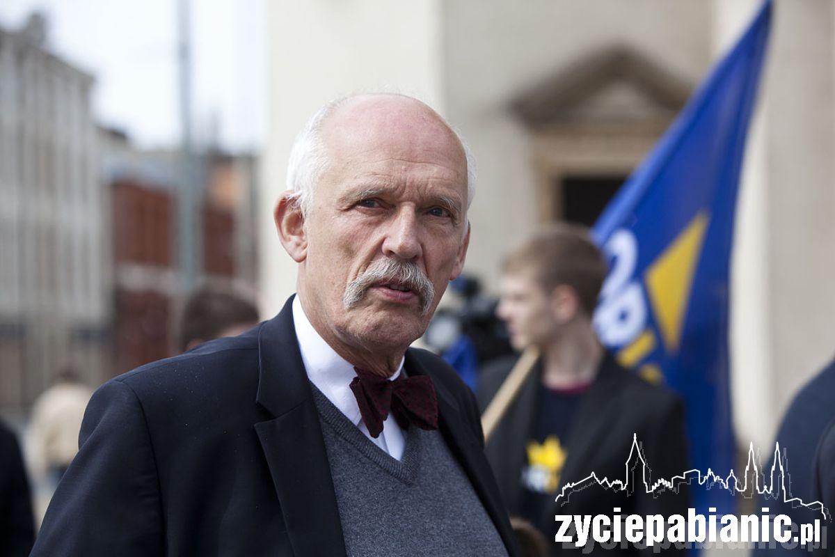 Janusz Korwin-Mikke w Pabianicach