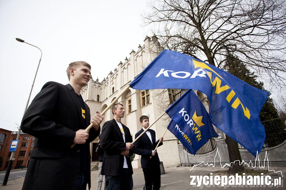 Janusz Korwin-Mikke w Pabianicach