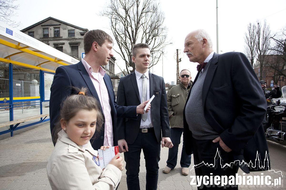 Janusz Korwin-Mikke w Pabianicach