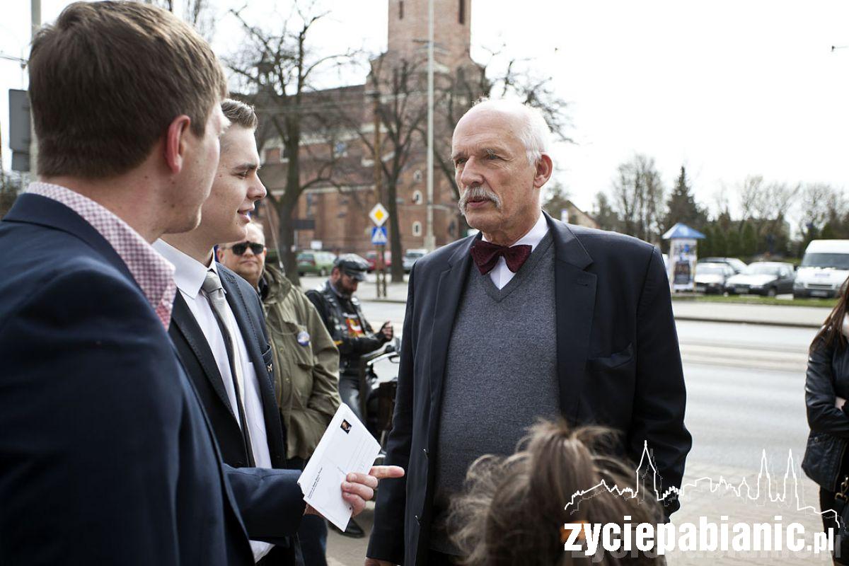 Janusz Korwin-Mikke w Pabianicach