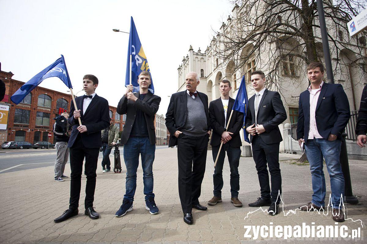 Janusz Korwin-Mikke w Pabianicach