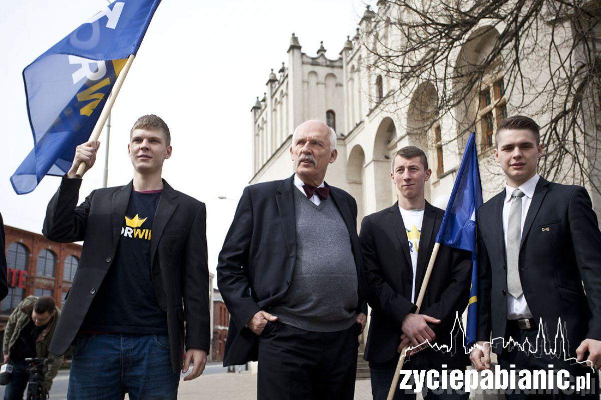 Janusz Korwin-Mikke w Pabianicach