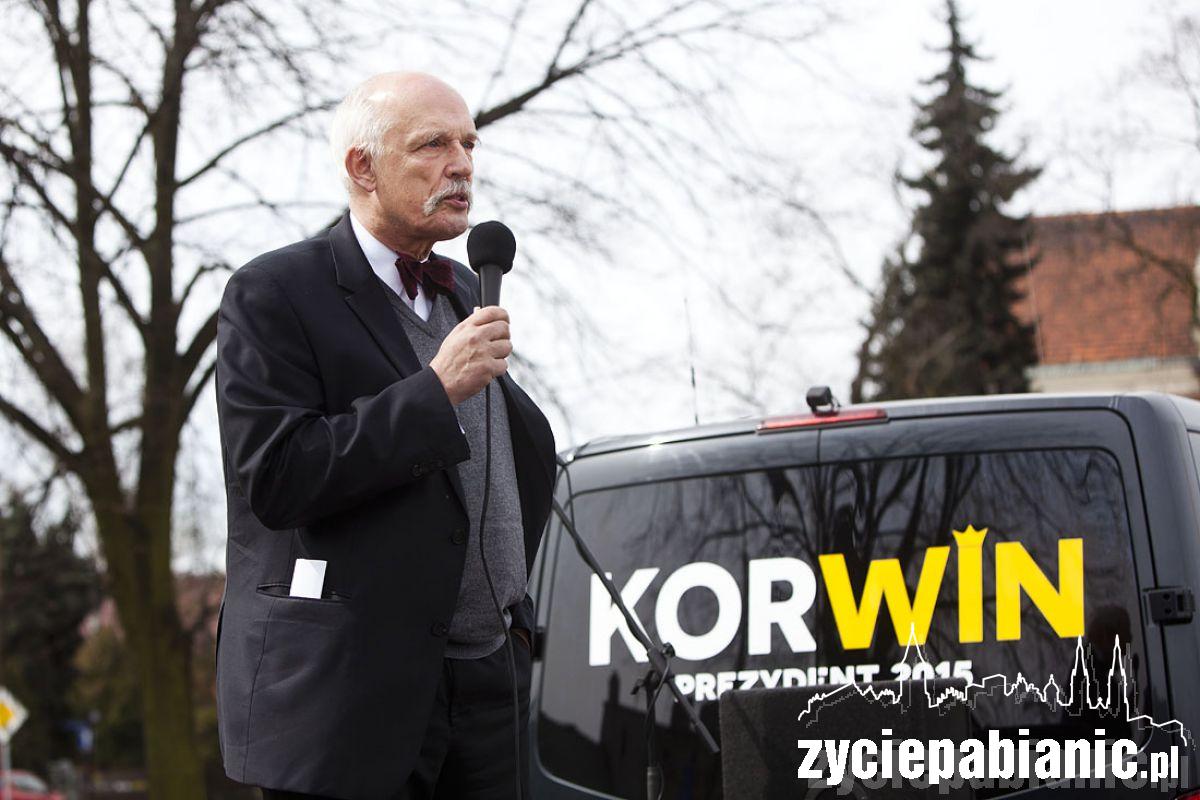 Janusz Korwin-Mikke w Pabianicach