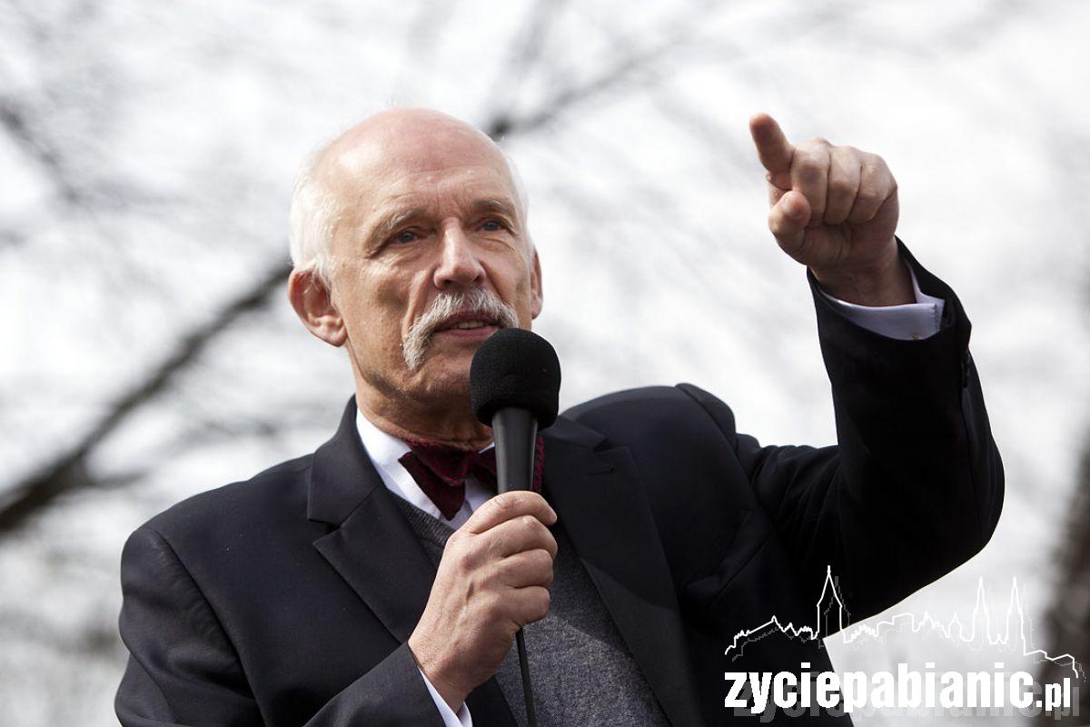 Janusz Korwin-Mikke w Pabianicach