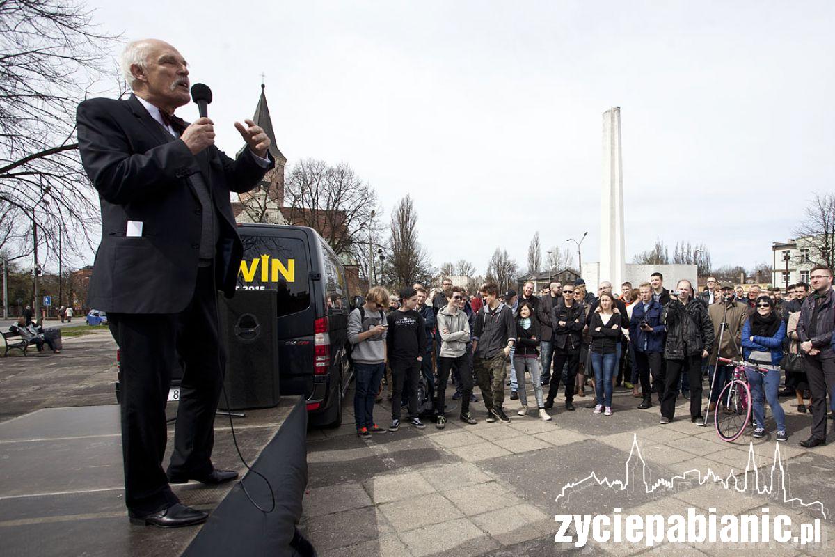 Janusz Korwin-Mikke w Pabianicach