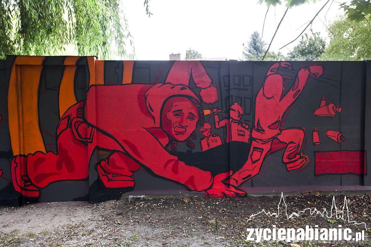 Graffiti na bulwarach