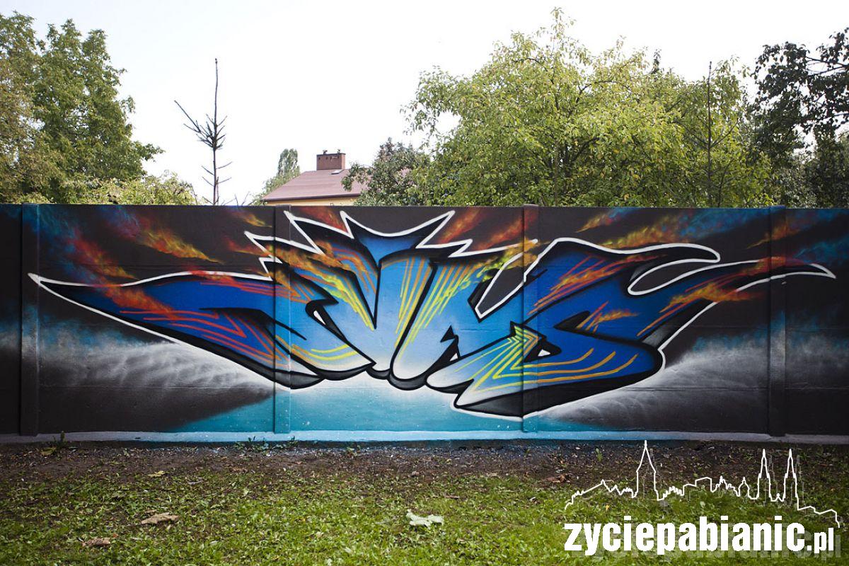 Graffiti na bulwarach