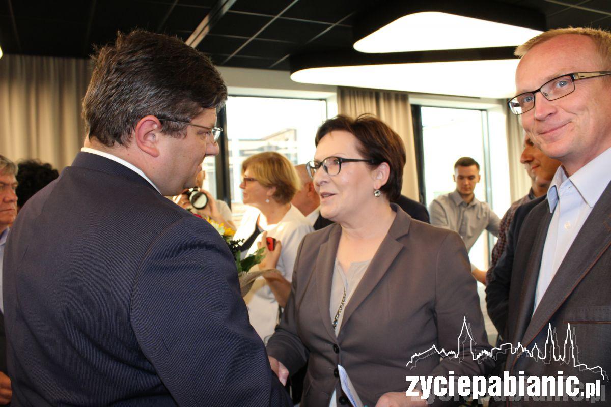 Pani premier zjadła lunch w Fabryce Wełny