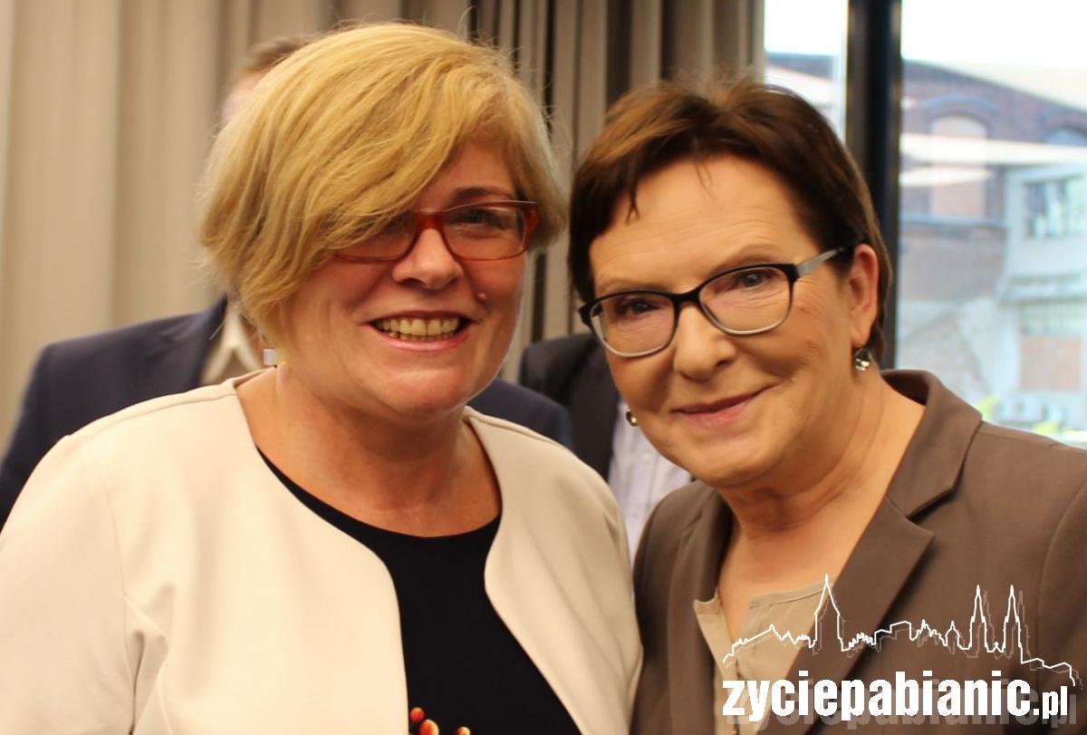 Pani premier zjadła lunch w Fabryce Wełny
