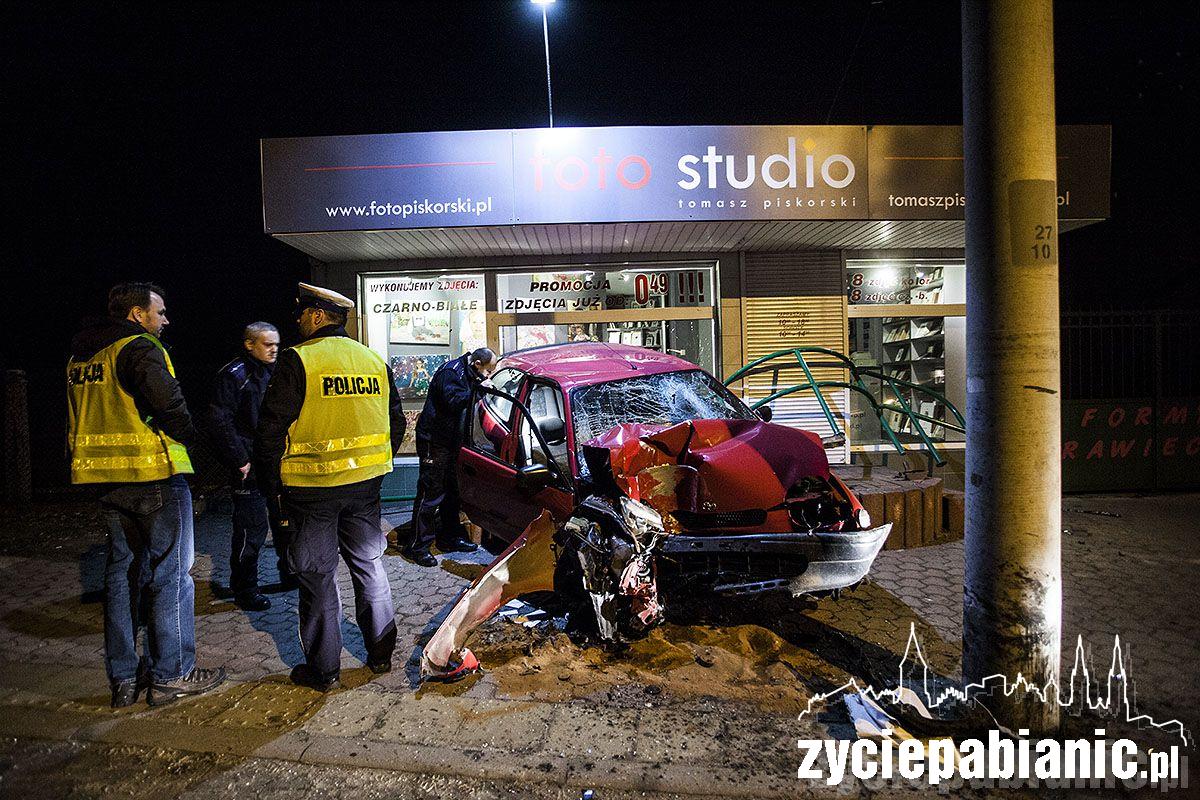 Pijany roztrzaskał się na budynku