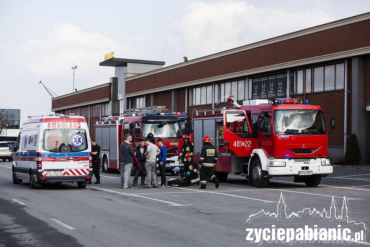 Potężny pożar na Ptaku