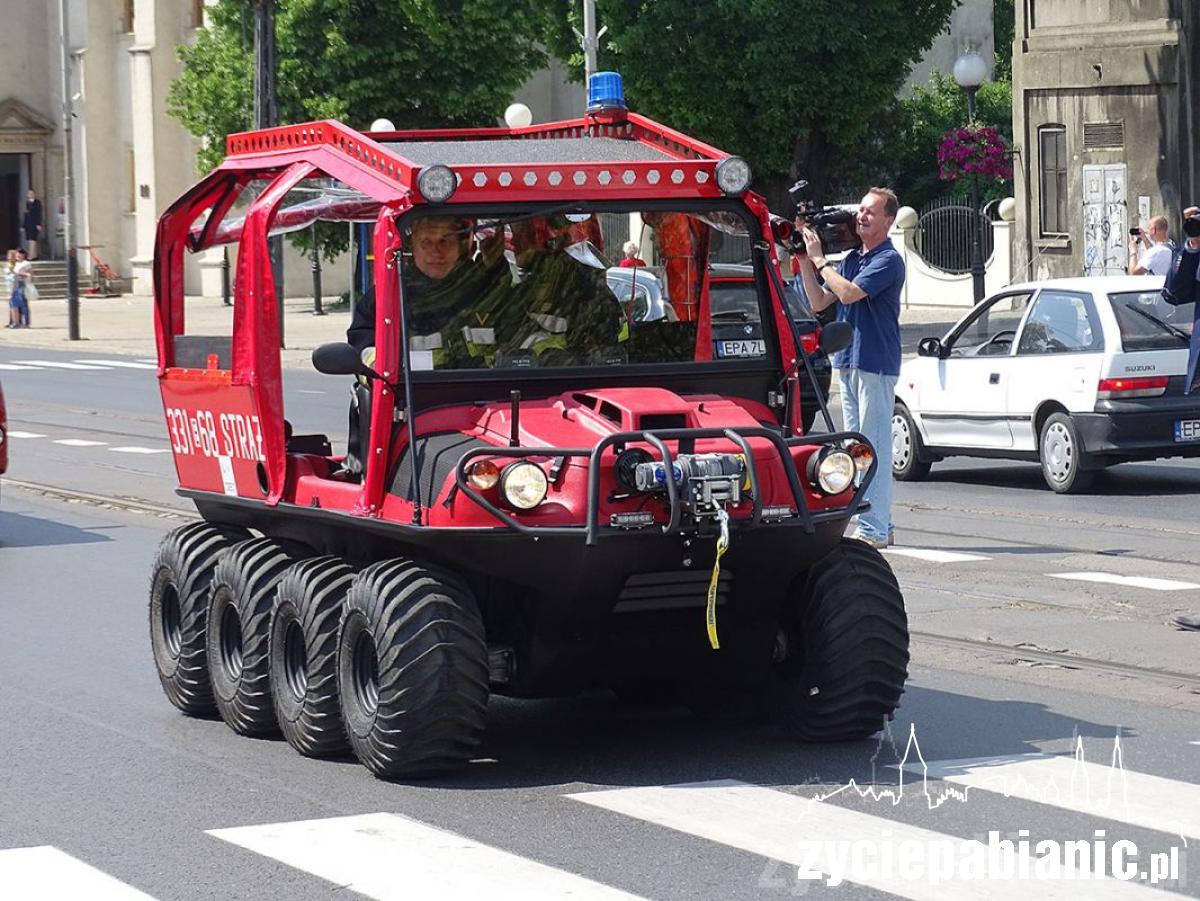 300 strażaków przyjechało do Pabianic
