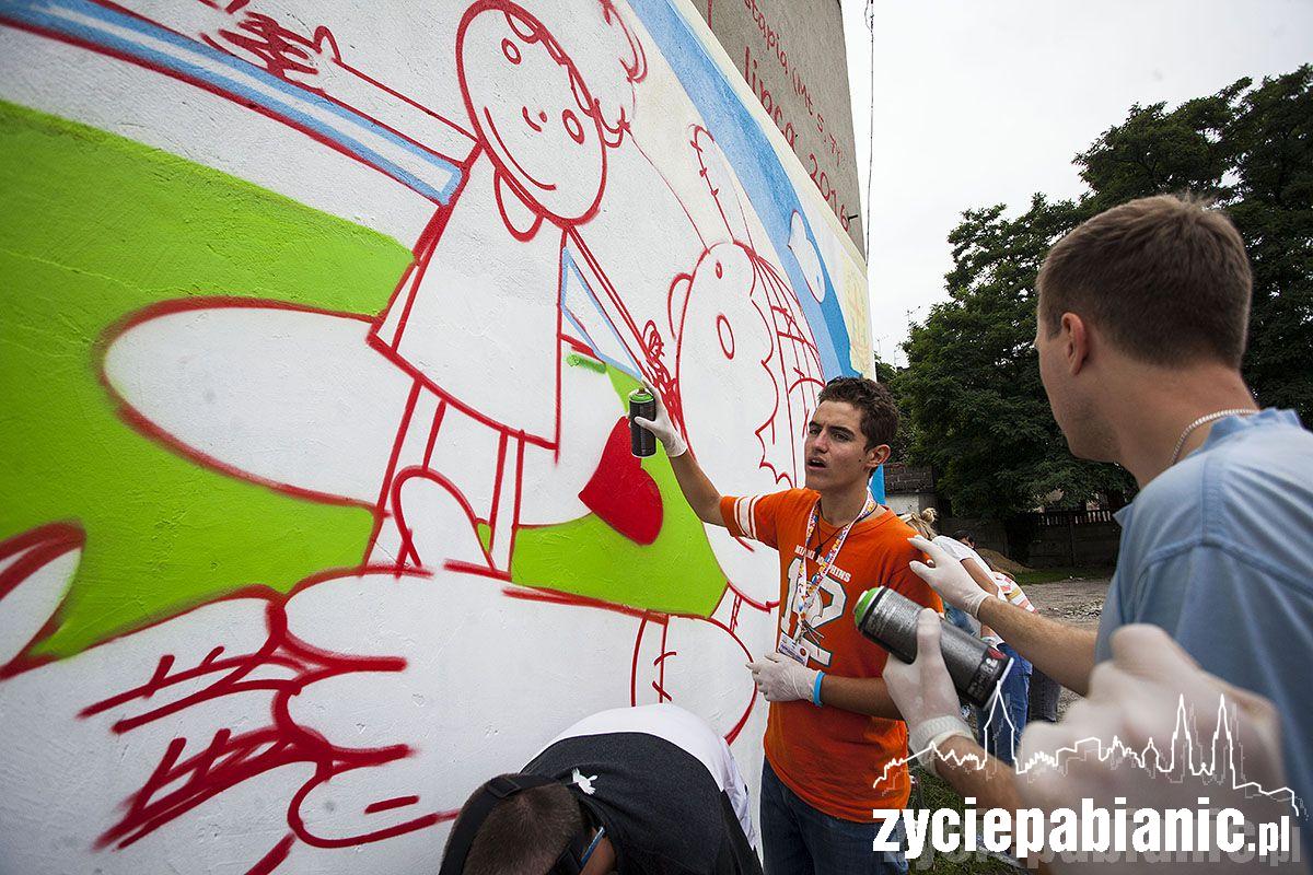Nowy mural w Pabianicach