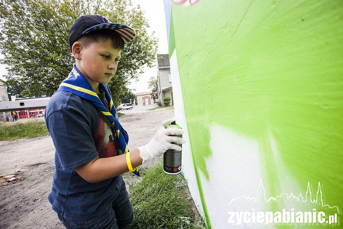 Nowy mural w Pabianicach