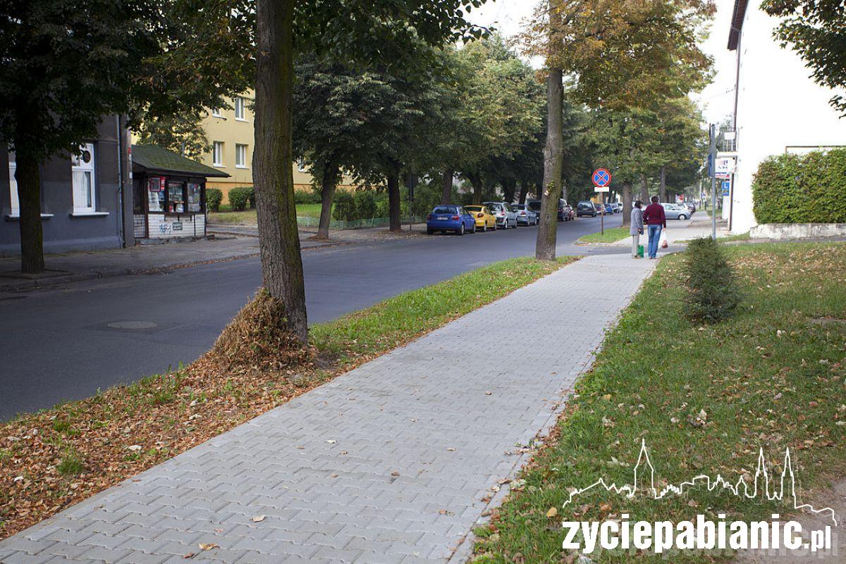Równe chodniki i jezdnie. Gdzie? W Pabianicach