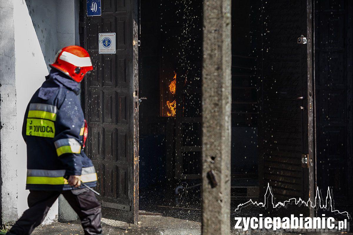Pożar przy ulicy Toruńskiej