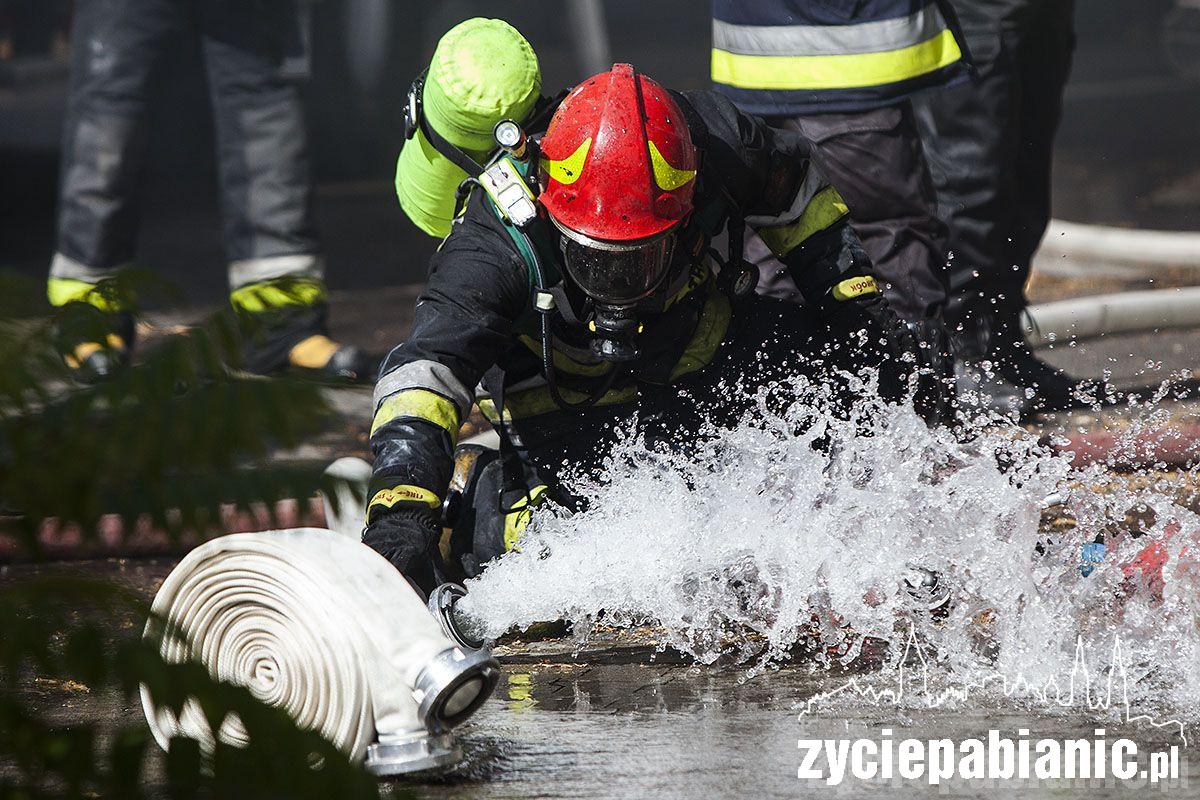 Pożar przy ulicy Toruńskiej