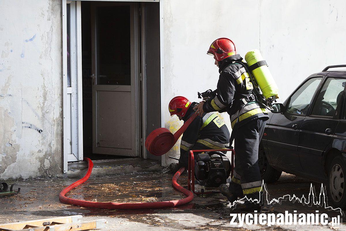 Pożar przy ulicy Toruńskiej
