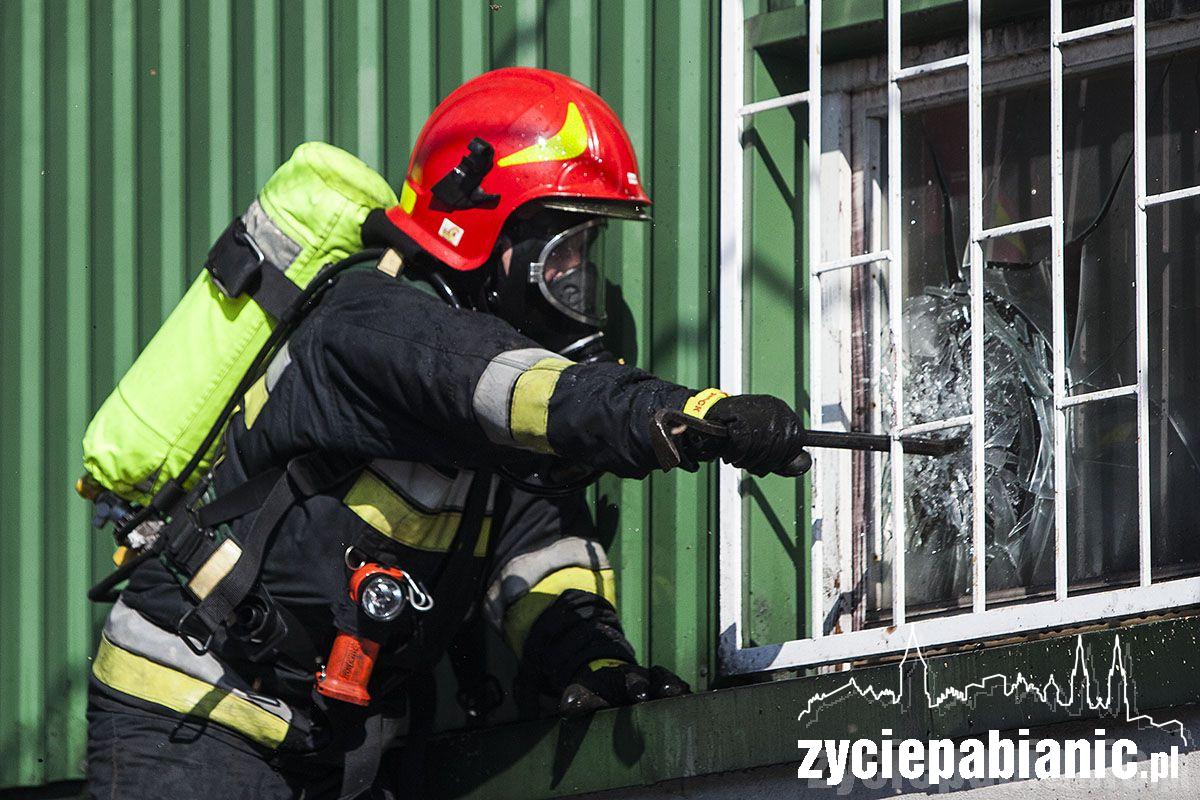 Pożar przy ulicy Toruńskiej
