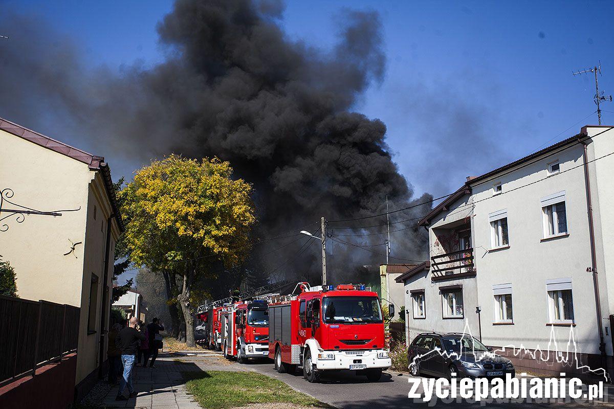 Pożar przy ulicy Toruńskiej