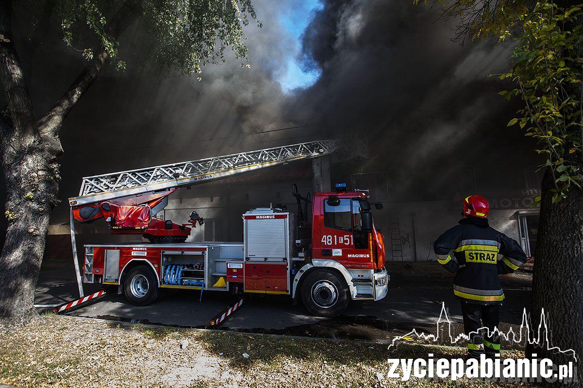 Pożar przy ulicy Toruńskiej