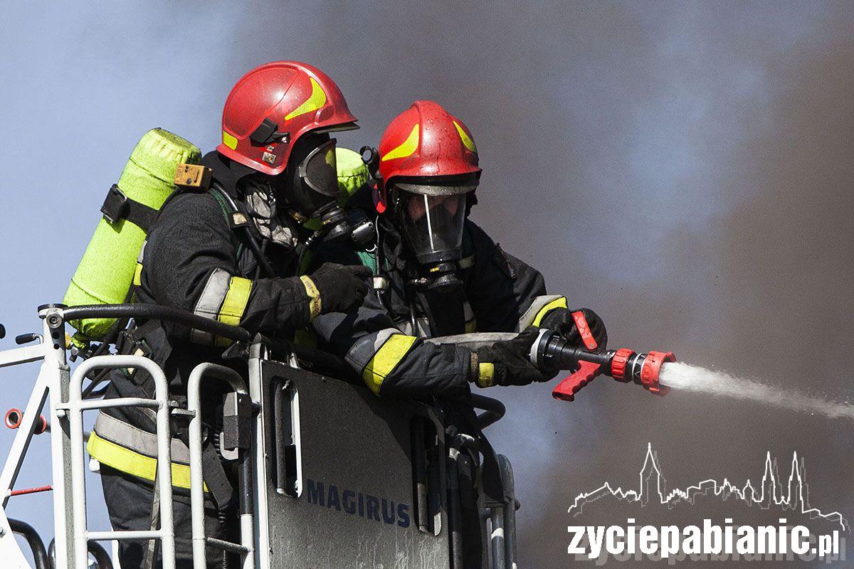 Pożar przy ulicy Toruńskiej