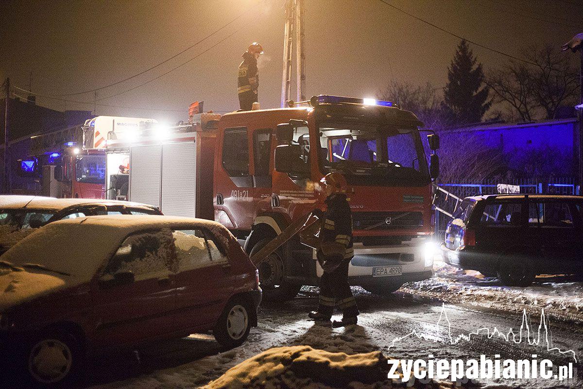 Pożar w bloku