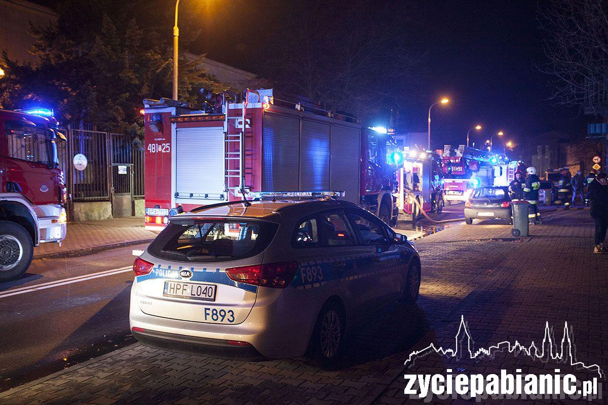Pożar w kamienicy na ul. św. Rocha