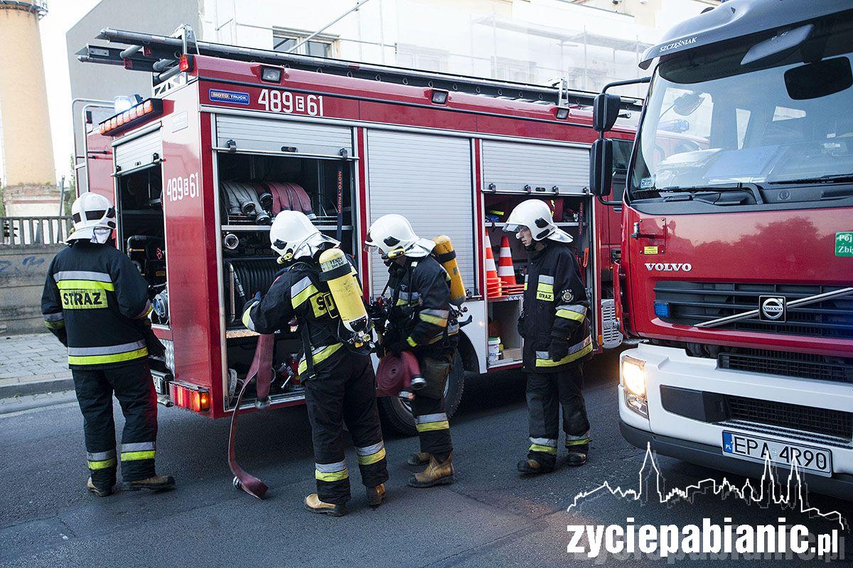 Pożar przy ul. Piłsudskiego