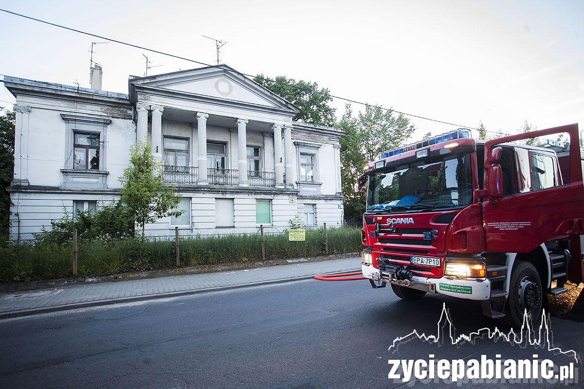 Pożar przy ul. Piłsudskiego